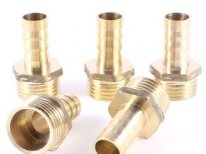 Đầu cắm nối PU khí mạ đồng