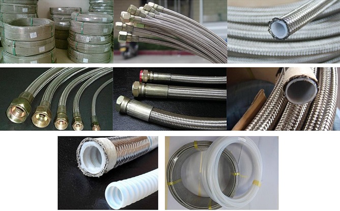 ống mềm teflon bọc inox